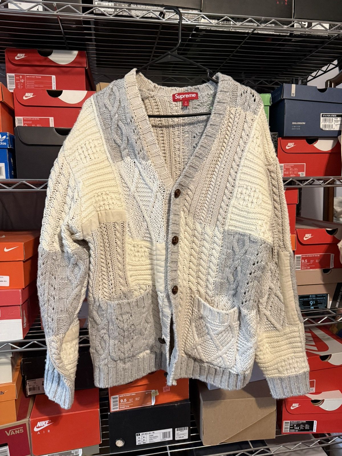 Supreme Supreme Patchwork Knit Cardigan Size M “Cobain Inspired” Size US M / EU 48-50 / 2 - 1 Thumbnail