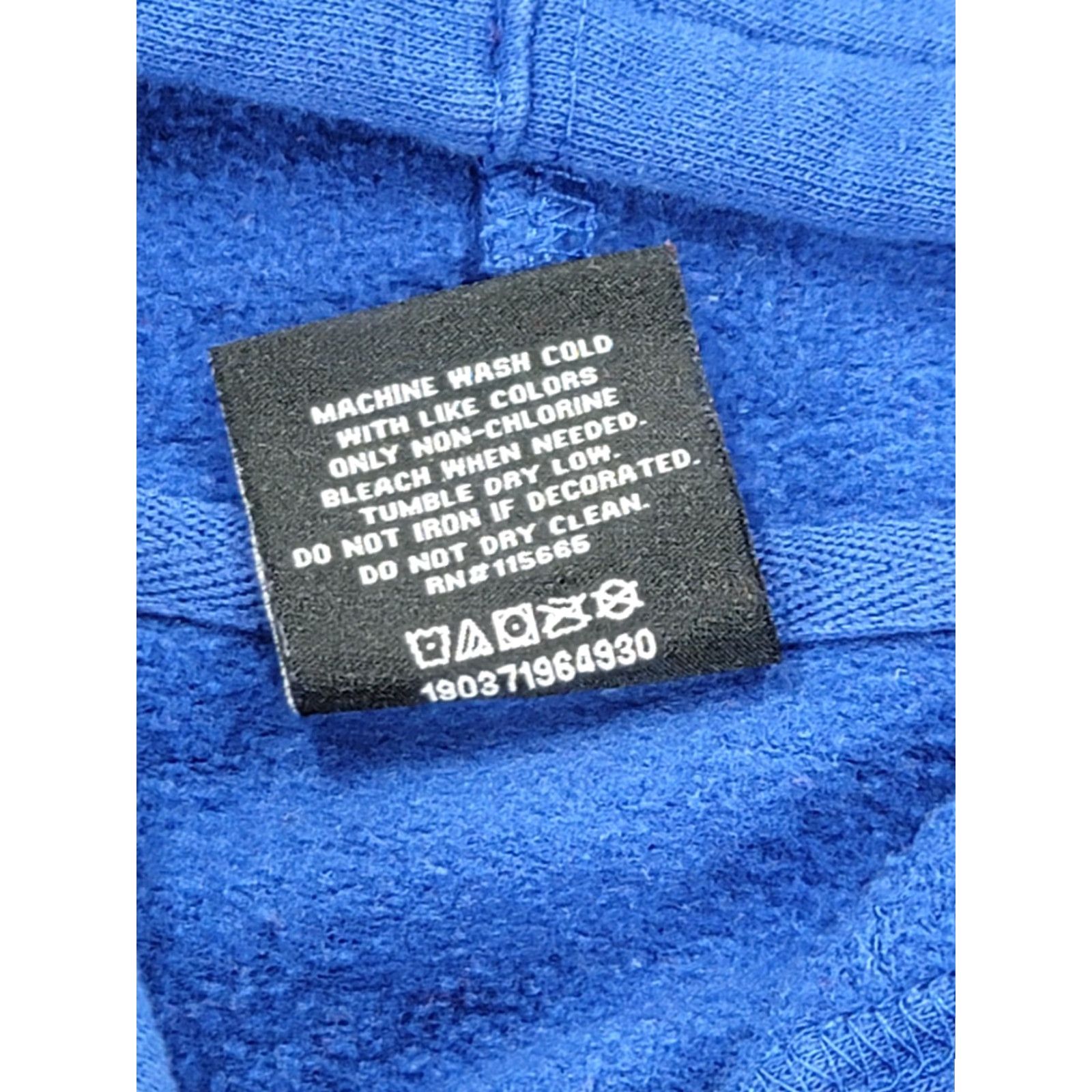 Vintage Dragon Ball Z Hoodie Mens Large Blue Embroidered Goku Logo Anime Sweatshirt Pullover Hooded Pocket CGI? Size US L / EU 52-54 / 3 - 6 Thumbnail