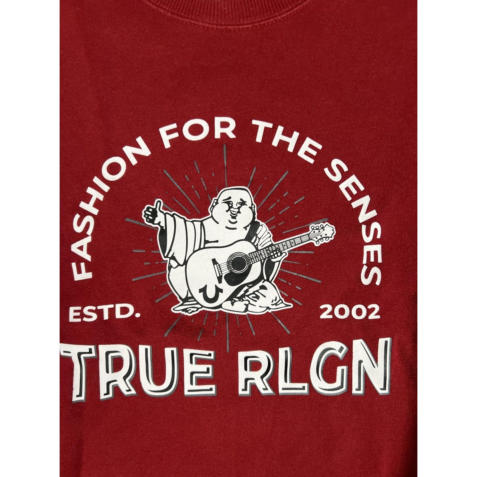 True Religion True Religion Sweatshirt Mens Small Red Buddha Guitar Graphi Size US S / EU 44-46 / 1 - 2 Thumbnail