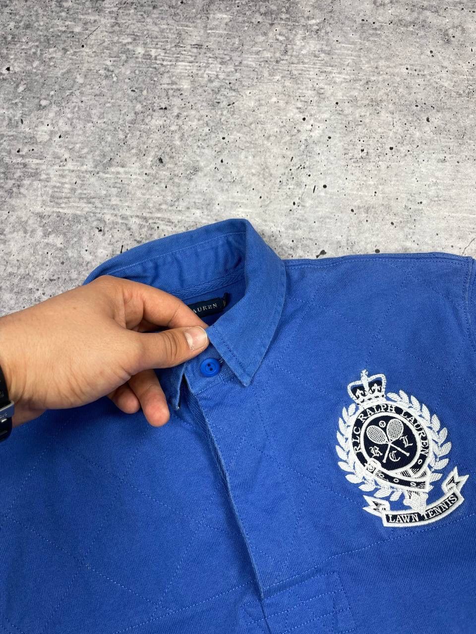 Polo Ralph Lauren × Vintage Vintage Ralph Lauren Blue Big Logo Y2K Longsleeve Sweatshirt Size US S / EU 44-46 / 1 - 10 Thumbnail