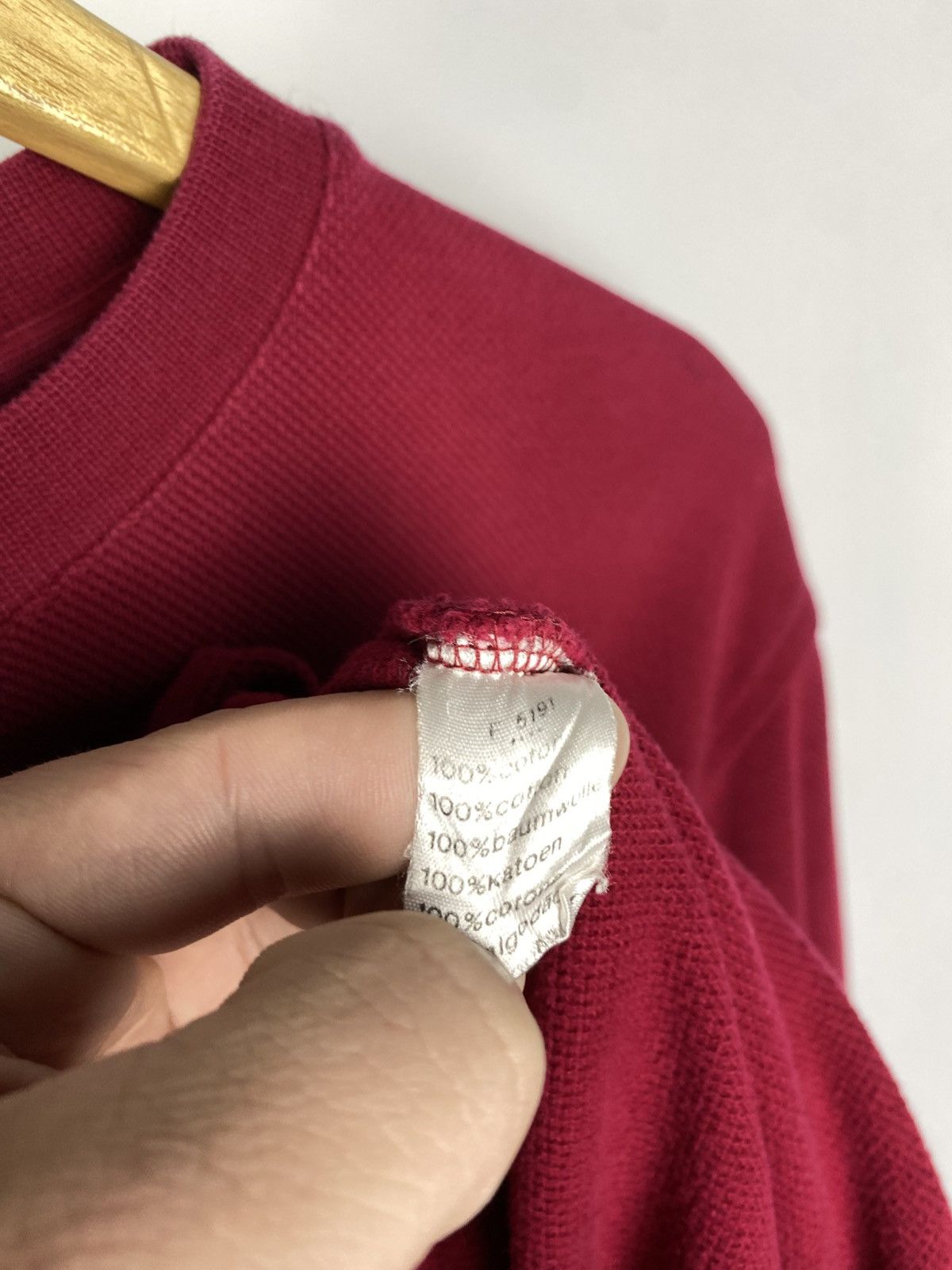 Lacoste × Vintage 1990's Vintage Lacoste Sweater Sweatshirt Blue Size US L / EU 52-54 / 3 - 6 Thumbnail