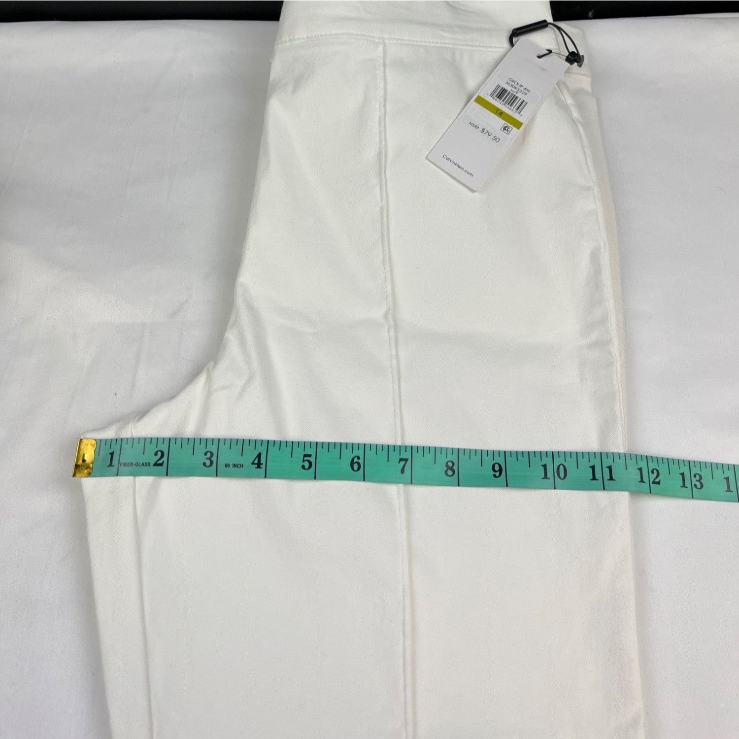 Calvin Klein Calvin Klein Women's White Dress Pants/Flat Front Sz 14 SKU Size 36" / US 14 / IT 50 - 8 Thumbnail