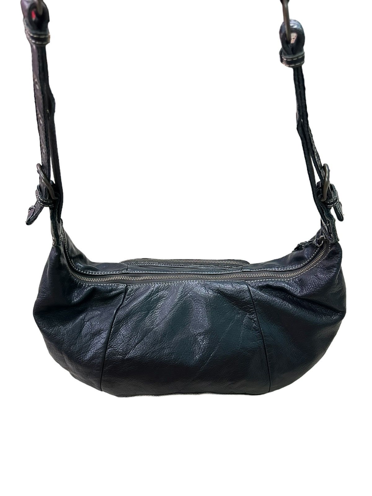 Japanese Brand COMODO PLUST BLACK LEATHER SHOULDER/CROSSBODY BAG Size ONE SIZE - 9 Thumbnail