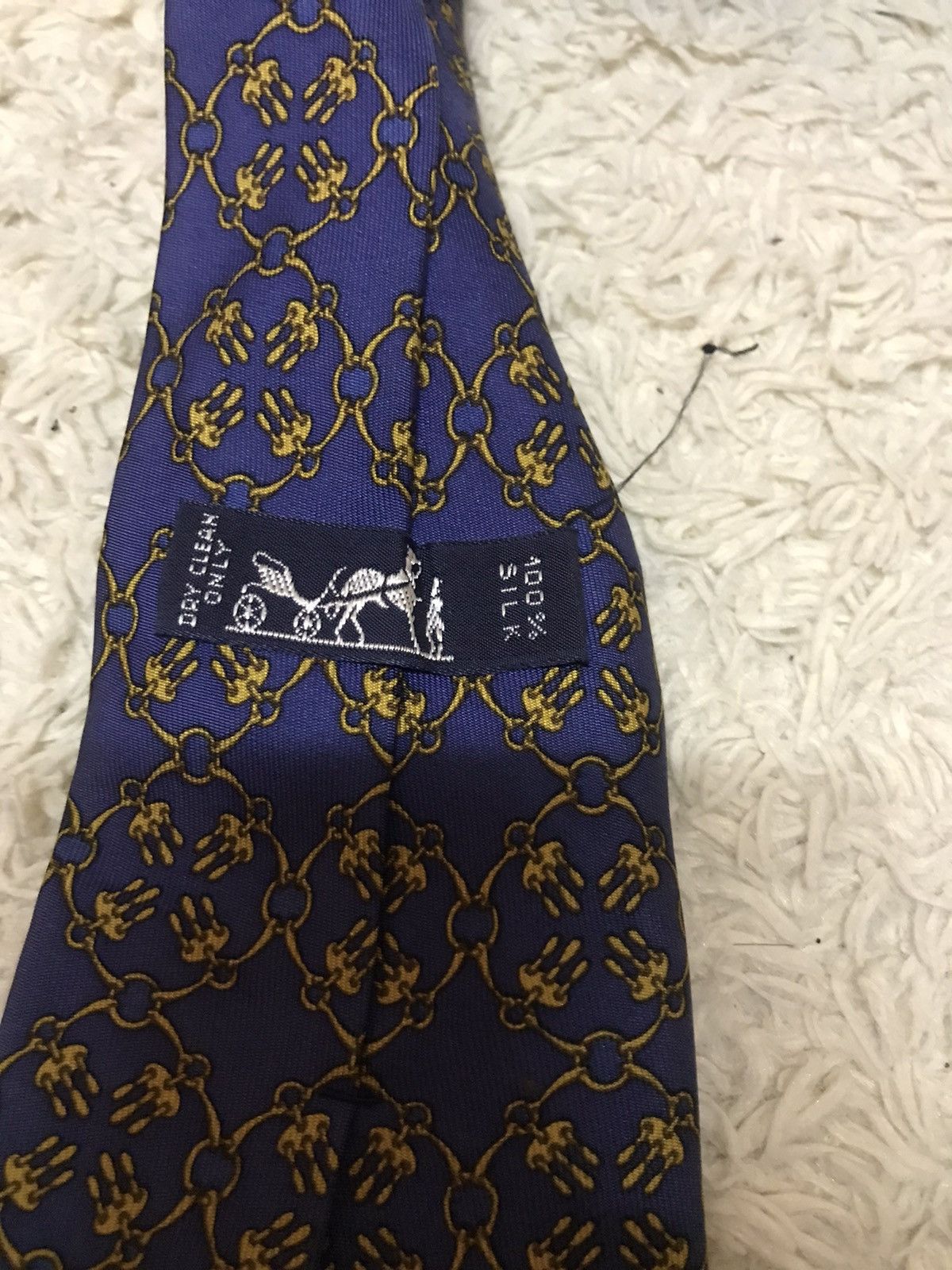 Hermes ‼️VTG HERMES TIES 100% SILK MADE IN FRANCE‼️ Size ONE SIZE - 4 Thumbnail
