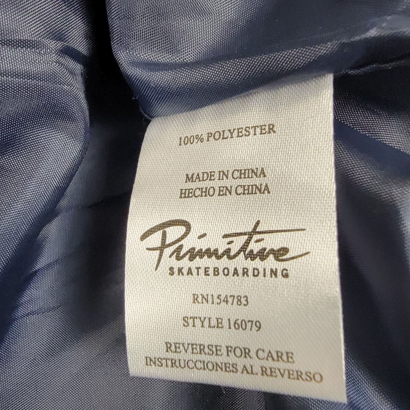 Primitive Primitive Clothing Dirty P Men Navy Satin Varsity Jacket Lg Size US L / EU 52-54 / 3 - 4 Thumbnail