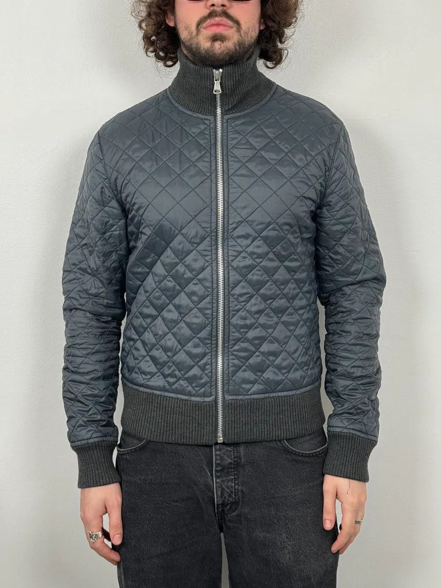 Dolce & Gabbana 2000s Dolce & Gabbana Grey Quilted Puffer Jacket Size US M / EU 48-50 / 2 - 2 Thumbnail
