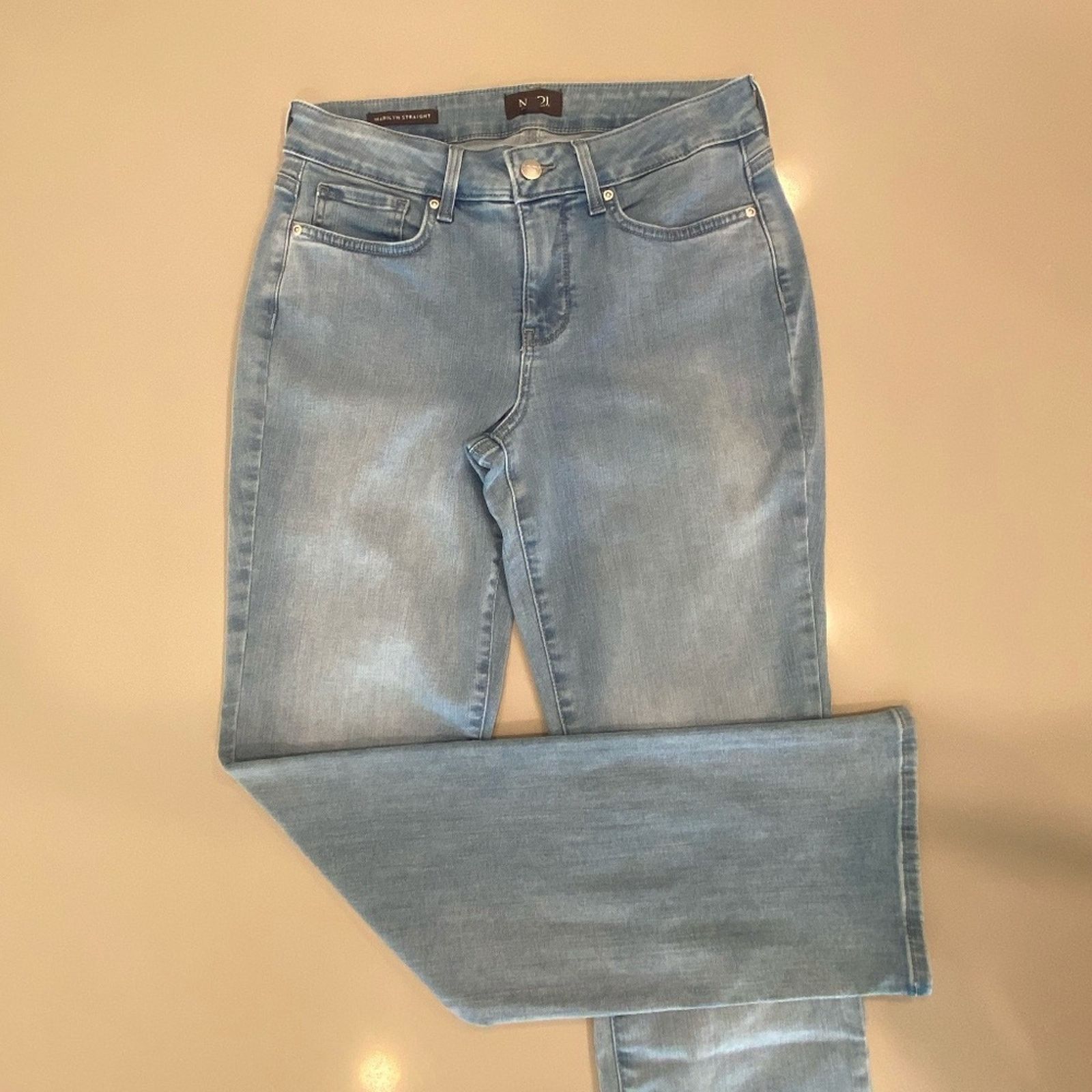 NYDJ NYDJ Marilyn Straight Lift Tuck Jeans - 4 Size 27" / US 4 / IT 40 - 2 Thumbnail