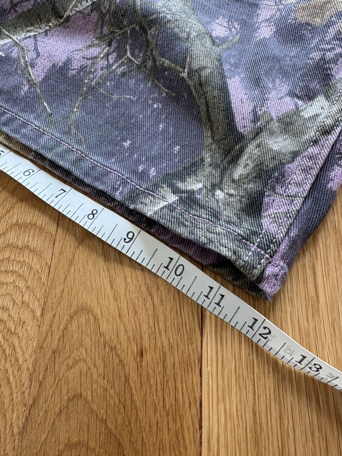 Huf HUF x Realtree Cromer Y2K Camo Denim Jorts Shorts Lilac 36 Size US 36 / EU 52 - 15 Thumbnail