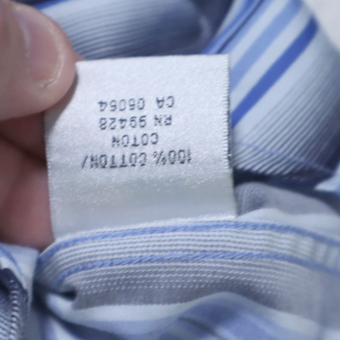 BUGATCHI Bugatchi Uomo Shaped Fit Striped Button Up Shirt Blue Men's XL Size US XL / EU 56 / 4 - 7 Thumbnail