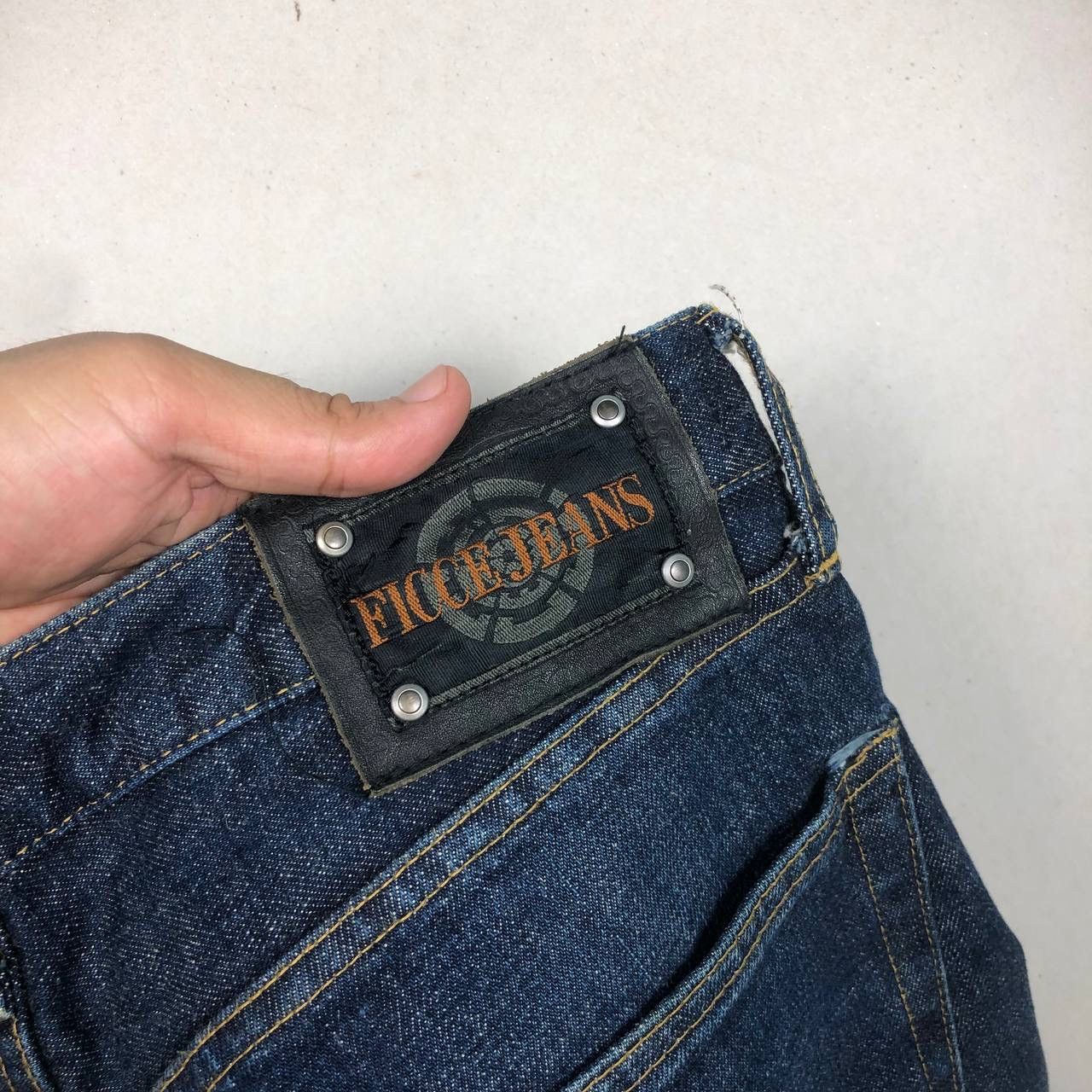If Six Was Nine × Japanese Brand × Yoshiyuki Konishi Yoshiyuki Konishi Ficce Jeans Japan Designer Denim Overprint Size US 29 - 9 Thumbnail