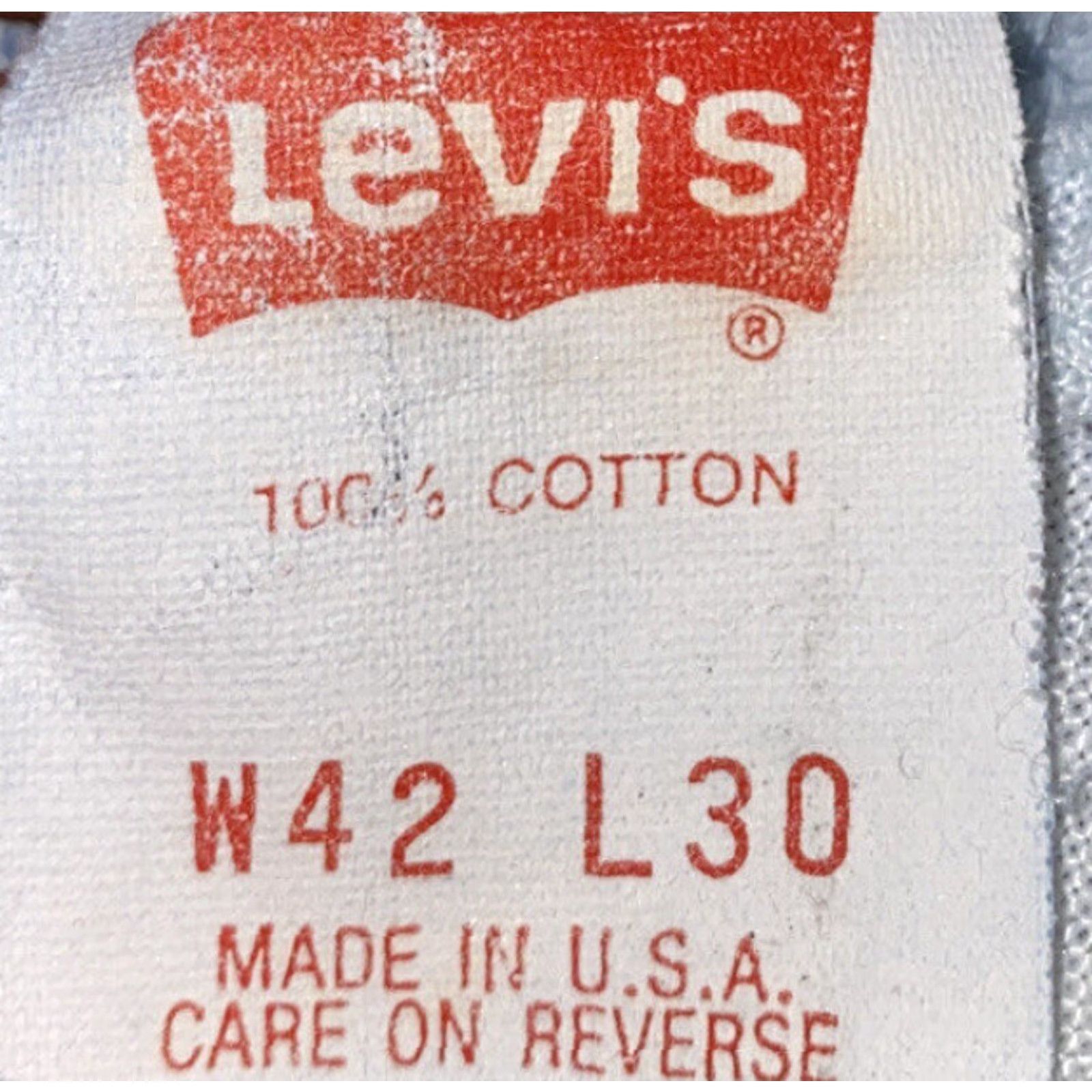 Levi's VINTAGE Levi’s 540 Jeans Mens Blue Light Wash Zip Fly Denim 42 X 30 USA Made Denim Jeans Men Regular Inseam 30 Size US 42 / EU 58 - 6 Thumbnail