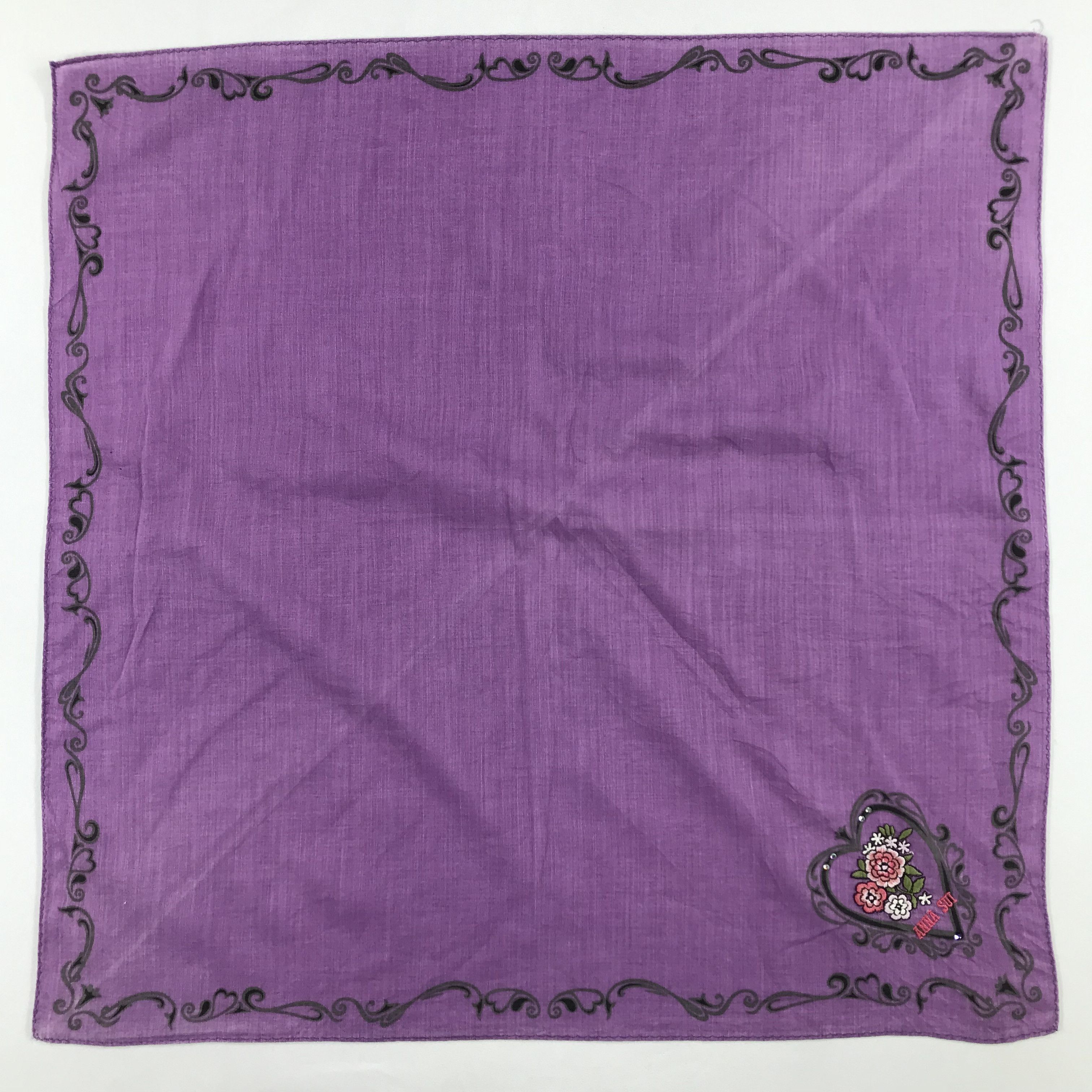 Anna Sui × Vintage Anna Sui Bandana / Handkerchief / Neckerchief - S1978 Size ONE SIZE - 1 Thumbnail