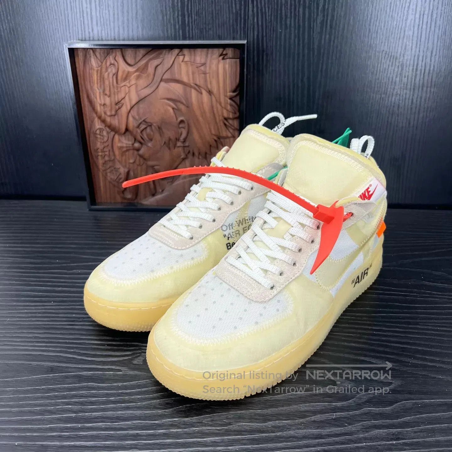 Off-White White High-Top Mesh Sneakers with Accents. Size US 10 / EU 43 - 1 Thumbnail