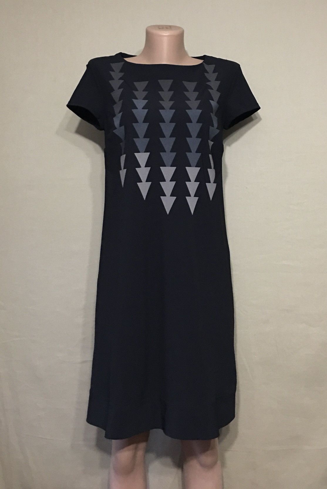 Marithe + Francois Girbaud Marithe Francois Girbaud Black Sign Design Dress IT42 US5 Size M / US 6-8 / IT 42-44 - 3 Thumbnail
