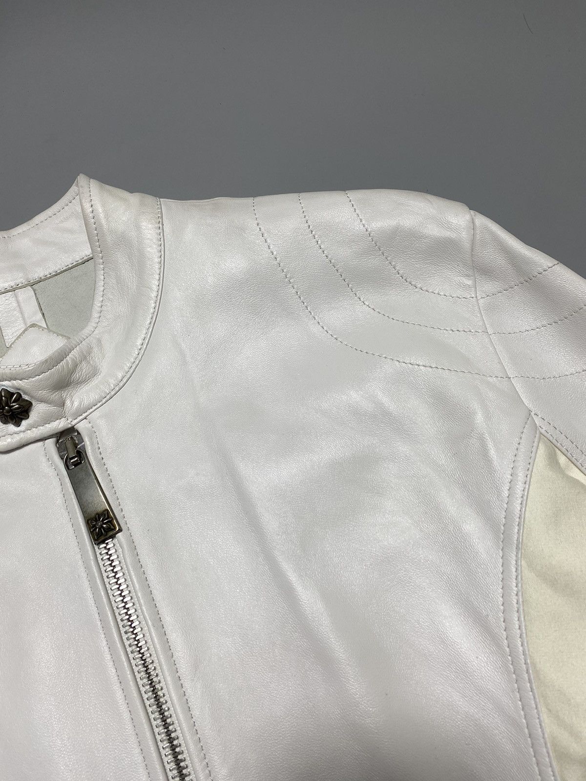 John Richmond 2019 Logo Patch Leather Jacket Size US L / EU 52-54 / 3 - 9 Thumbnail