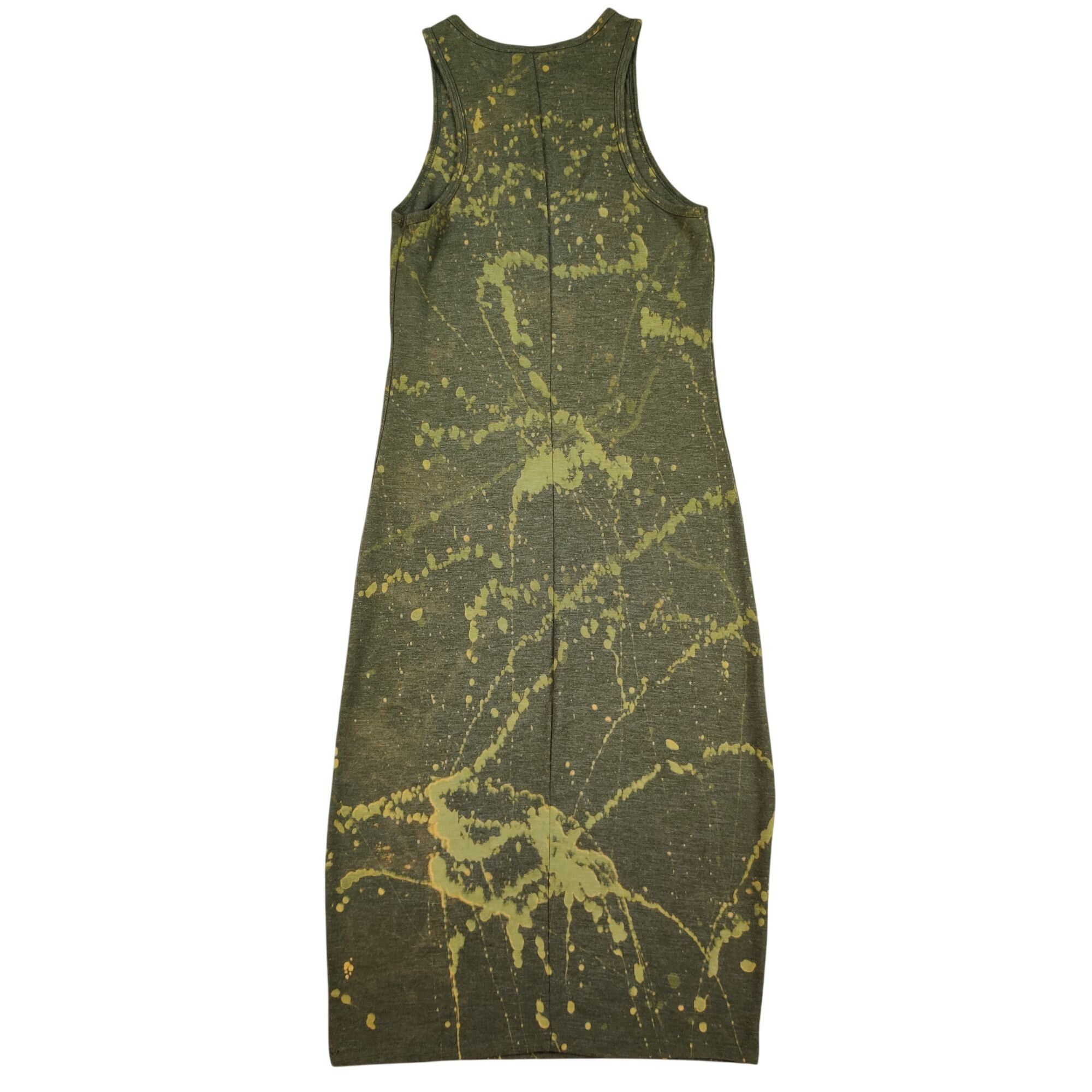 Handmade One of a Kind Zebra Dress Bleach Painted Reverse Dyed Bodyco Size XS / US 0-2 / IT 36-38 - 3 Thumbnail