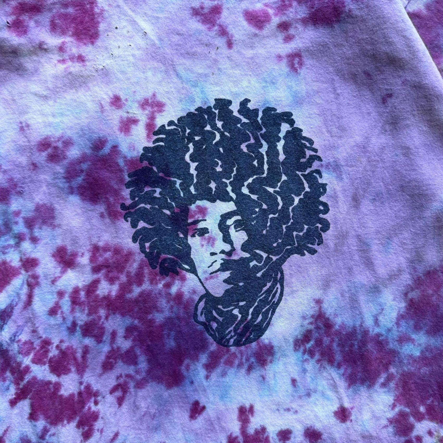 Fruit Of The Loom VINTAGE Jimi Hendrix Band Tee Shirt XL Purple Tie-Dye 80s Distressed FOTL Size US XL / EU 56 / 4 - 4 Thumbnail