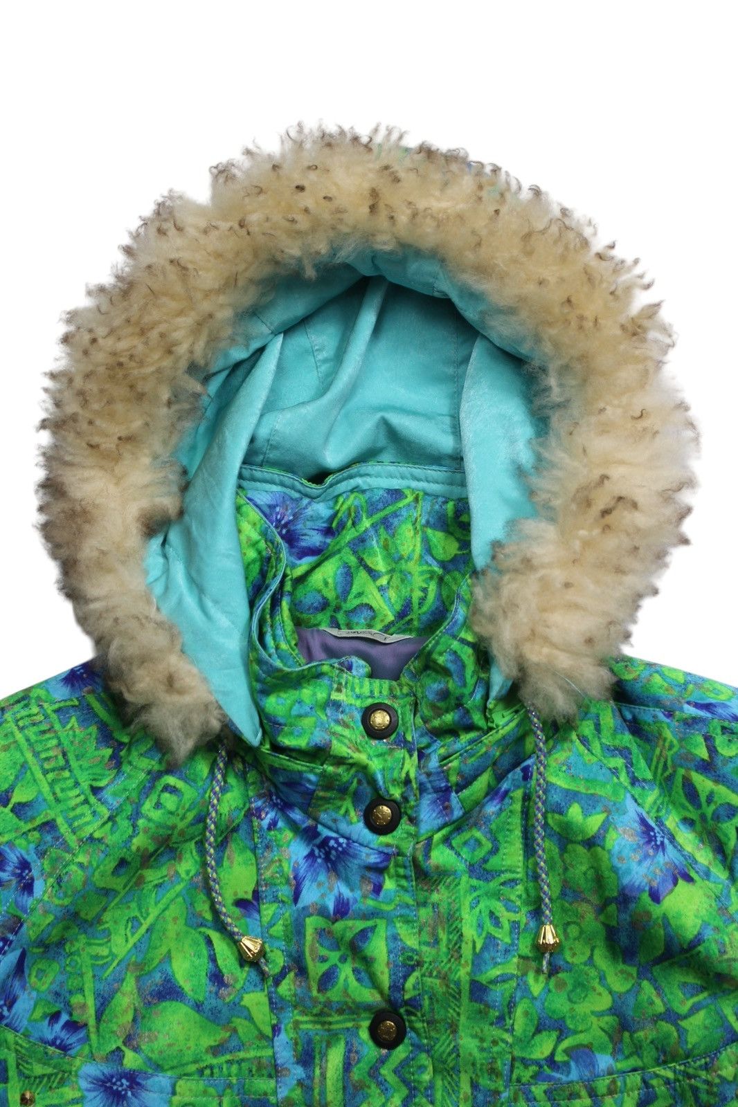 Yamaha 1990S YAMAHA FUR HOOD FLORAL JACKET Size US L / EU 52-54 / 3 - 2 Thumbnail