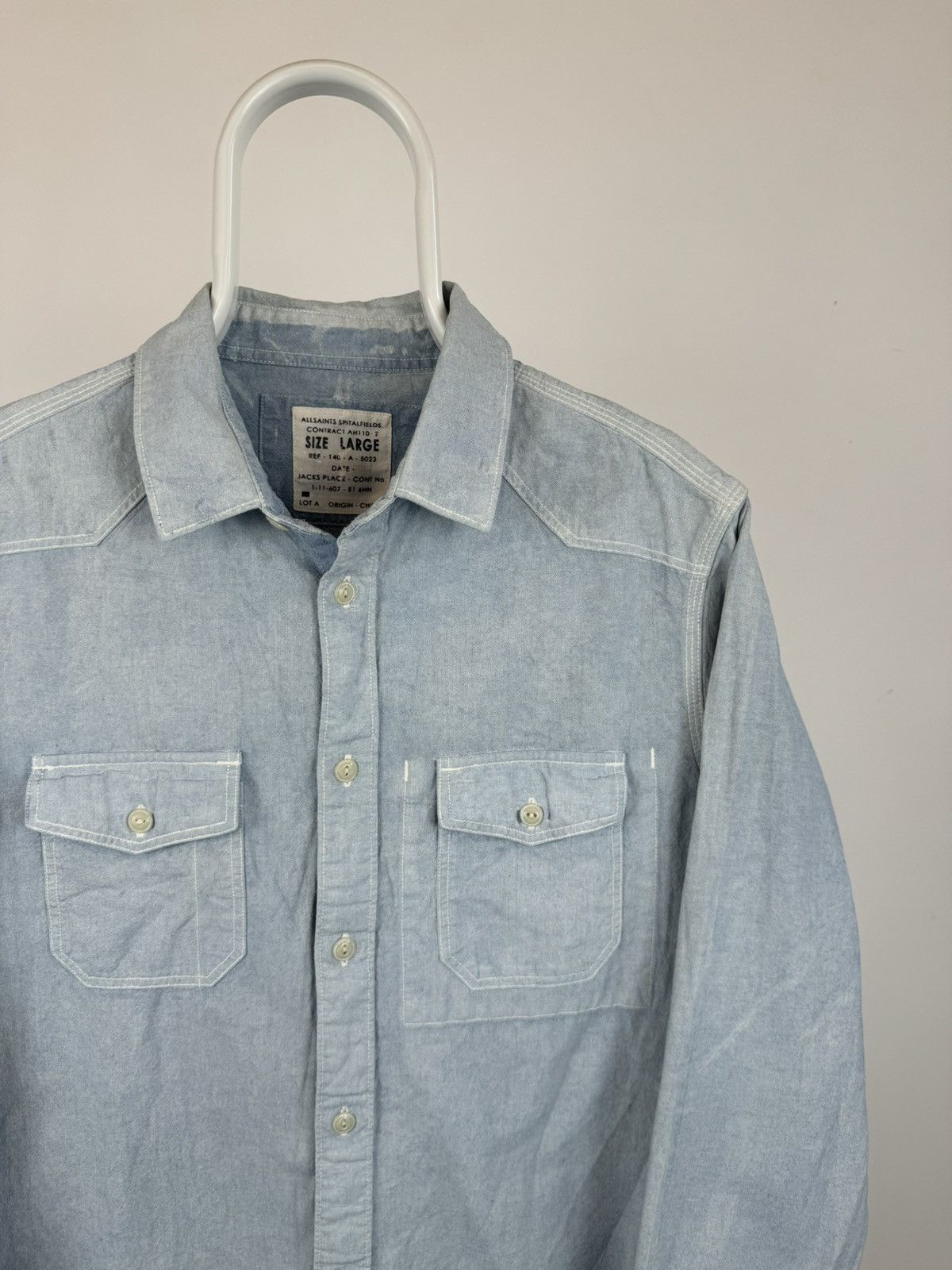 Allsaints All Saints Spitalfields Quarry Shirt Size US L / EU 52-54 / 3 - 2 Thumbnail