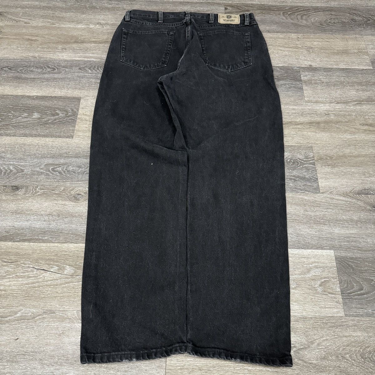 StraightFaded × Vintage × Wrangler Vintage Y2K wrangler faded black essential wide leg jeans Size US 36 / EU 52 - 1 Thumbnail