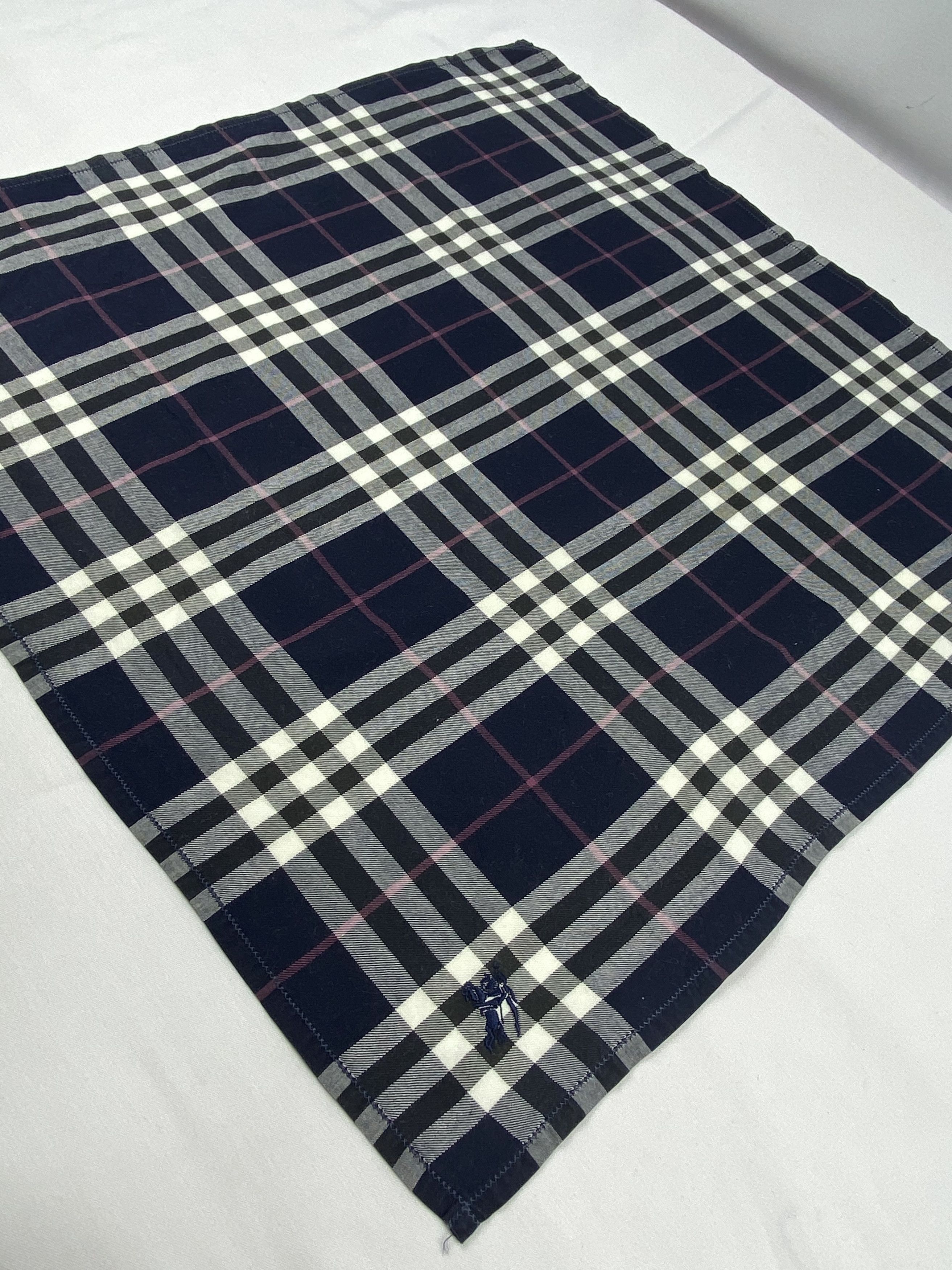 Burberry Vintage Burberry Handkerchief / Bandana / Neckerchief Size ONE SIZE - 4 Thumbnail