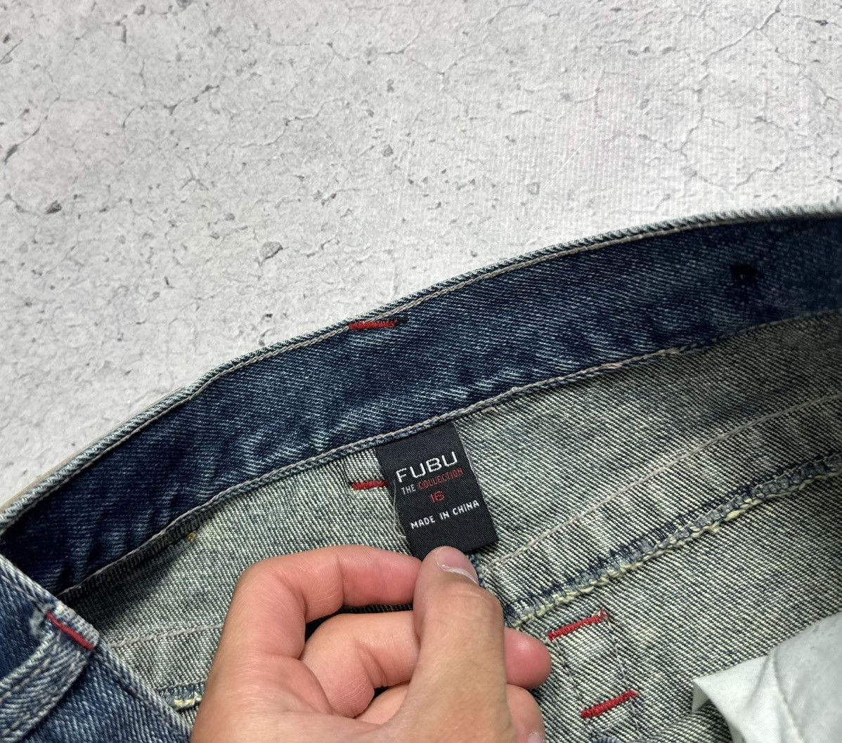Fubu Fubu Vintage Denim Jeans Rap Skate Big Logo Size US 30 / EU 46 - 7 Thumbnail