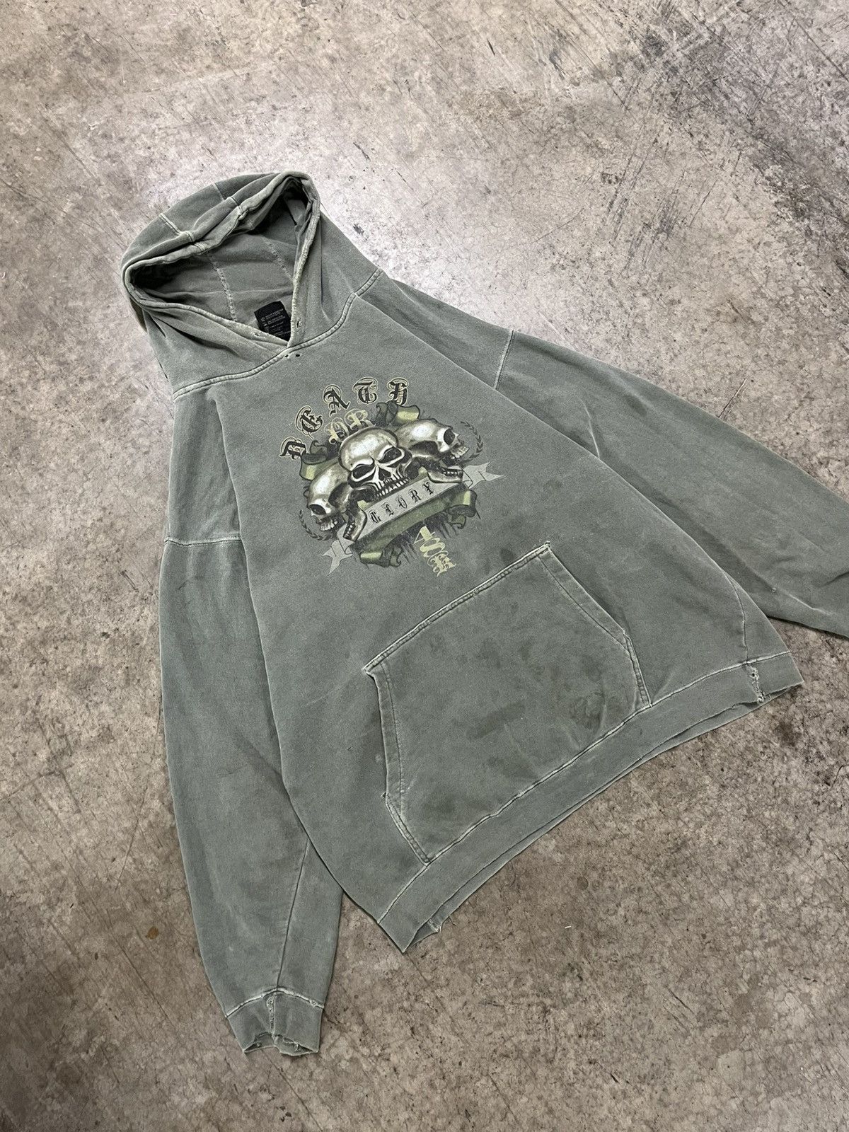 Vintage Y2k top heavy grunge hoodie skater streetwear hype rare Size US L / EU 52-54 / 3 - 6 Thumbnail