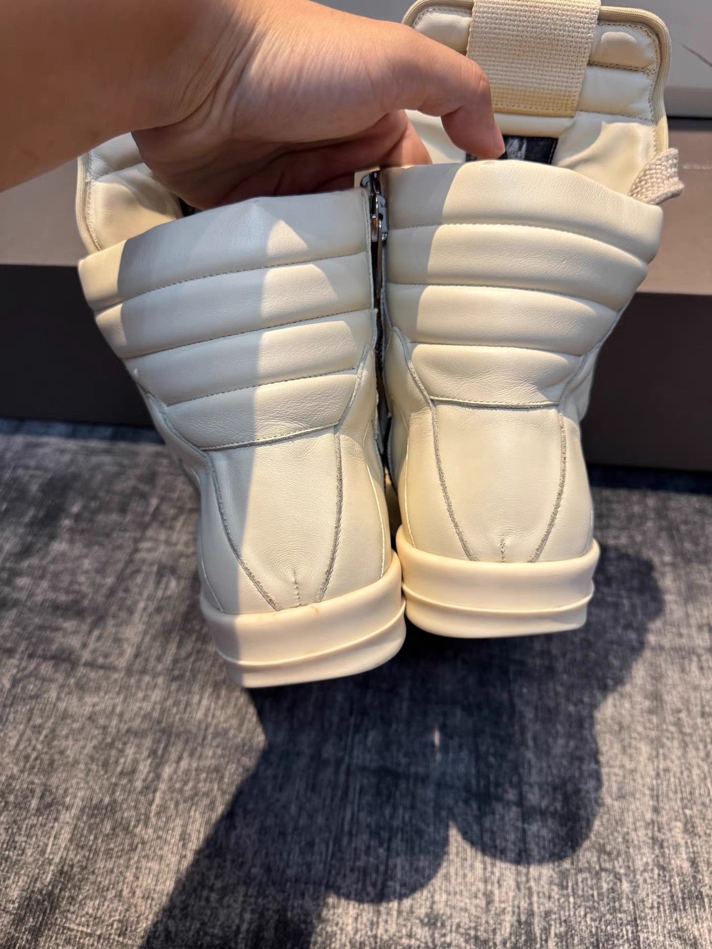 Rick Owens Rick Owens Mainline White Reverse Triangle with Thick Laces Size US 9 / EU 42 - 5 Thumbnail