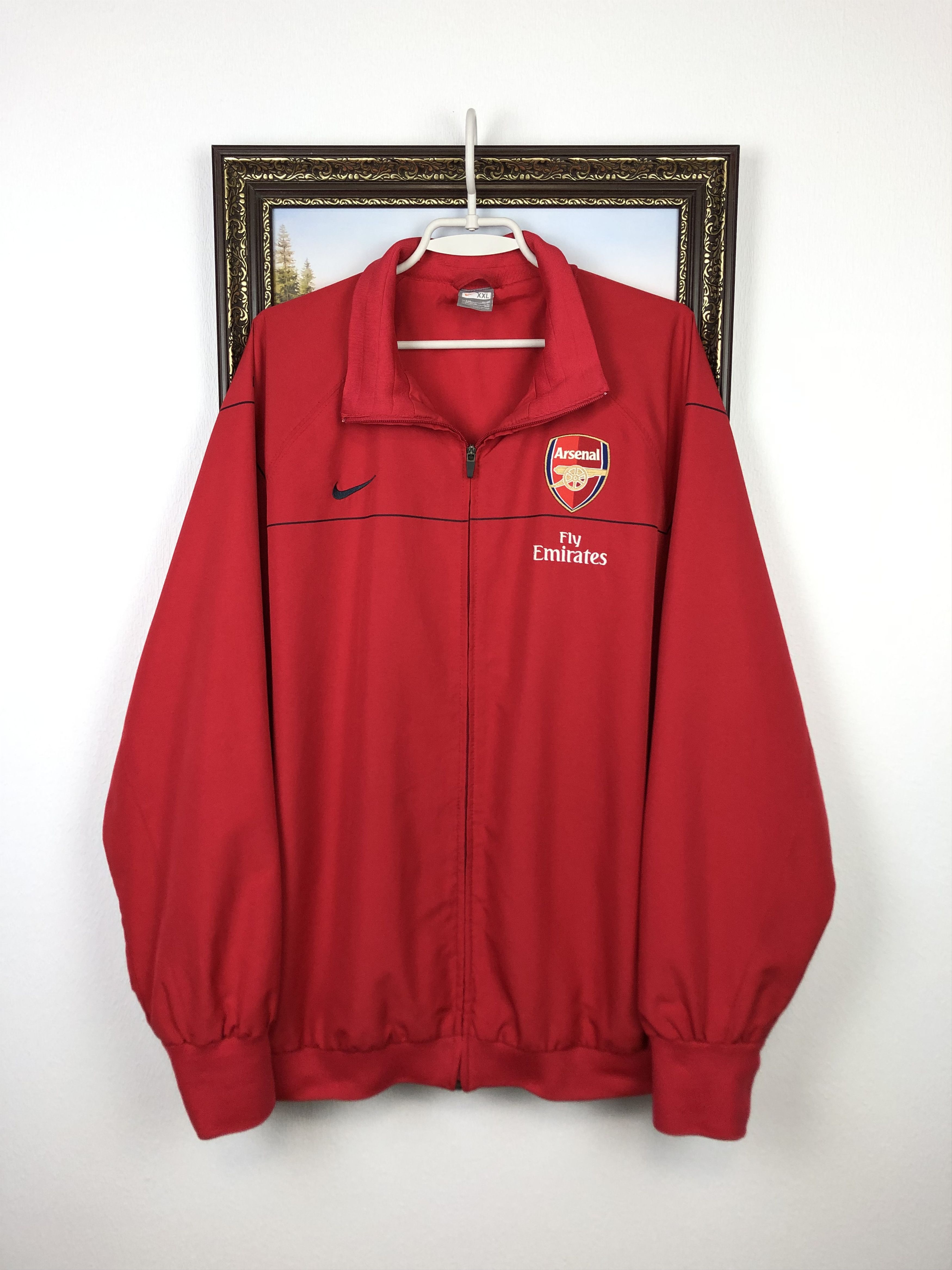 Nike Vintage Nike Arsenal Football Jacket Soccer Track Gunners Size US XXL / EU 58 / 5 - 1 Thumbnail