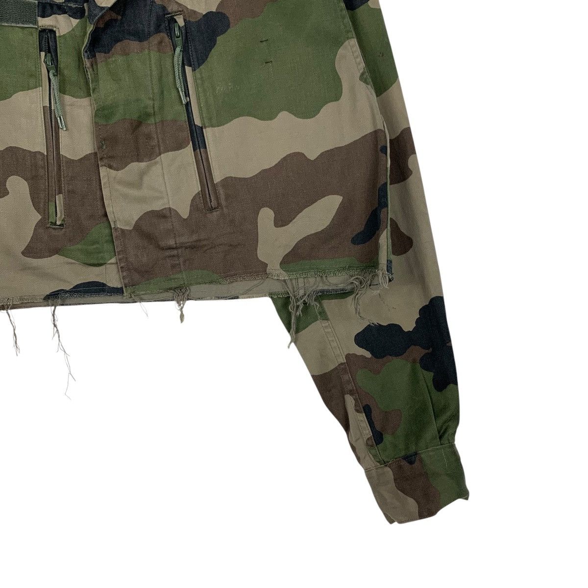 Custommade Vintage Army Military Camo Custom Cropped Jacket #1851-C80 Size L / US 10 / IT 46 - 4 Thumbnail