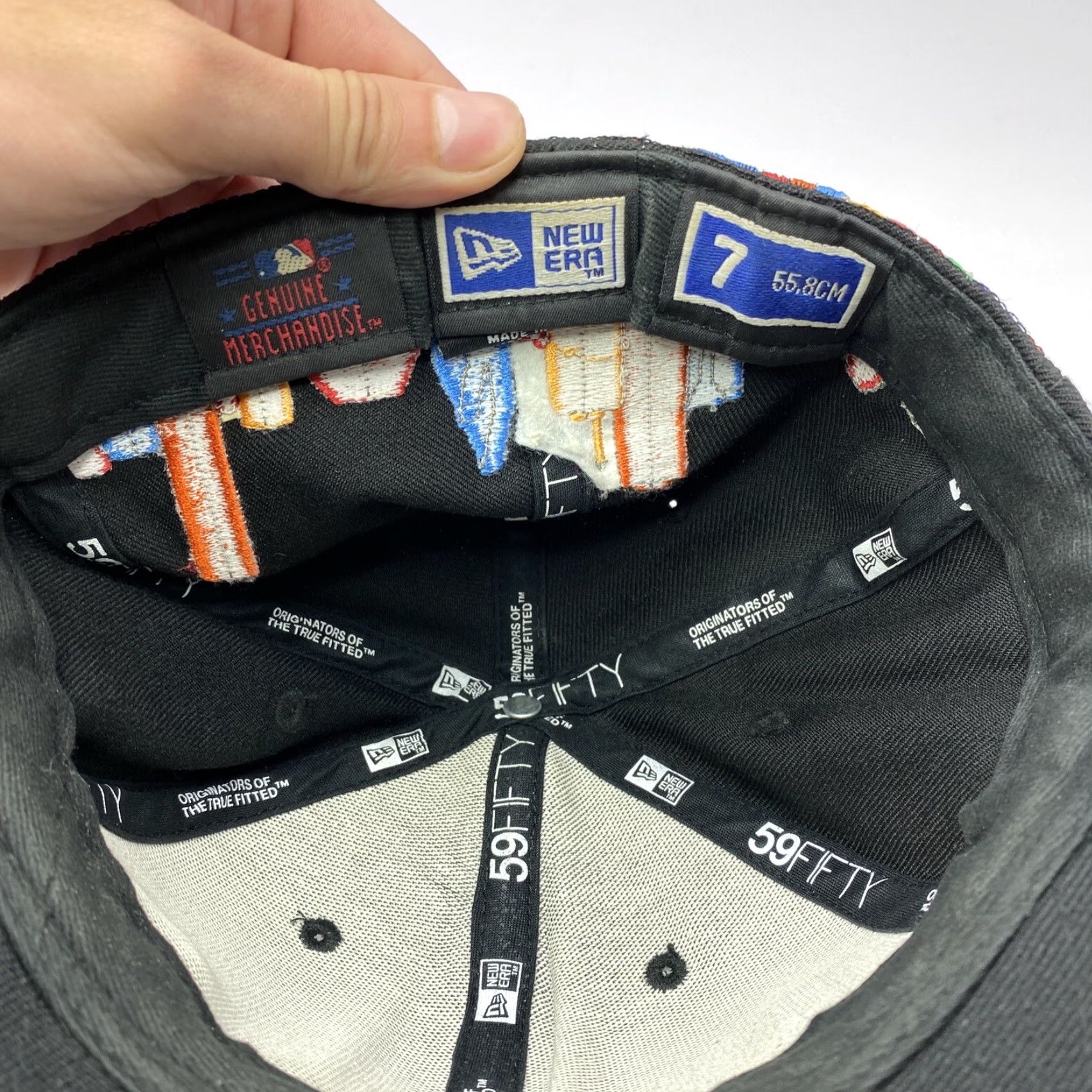 New Era VINTAGE New Era Houston Astros City Skyline Fitted Hat 7 Black 100% Wool Sports Mens Size ONE SIZE - 6 Thumbnail