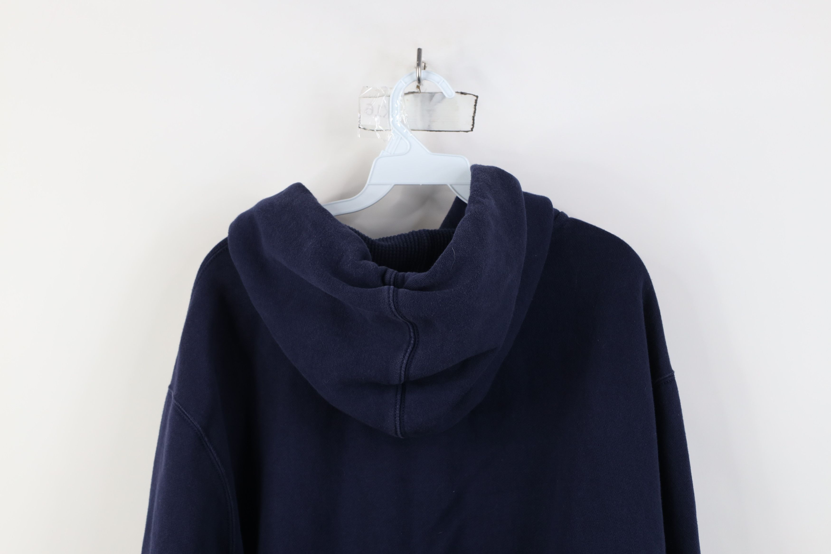 Polo Ralph Lauren Vintage 90s Ralph Lauren Hoodie Sweatshirt Blue Striped Size US XXL / EU 58 / 5 - 13 Thumbnail