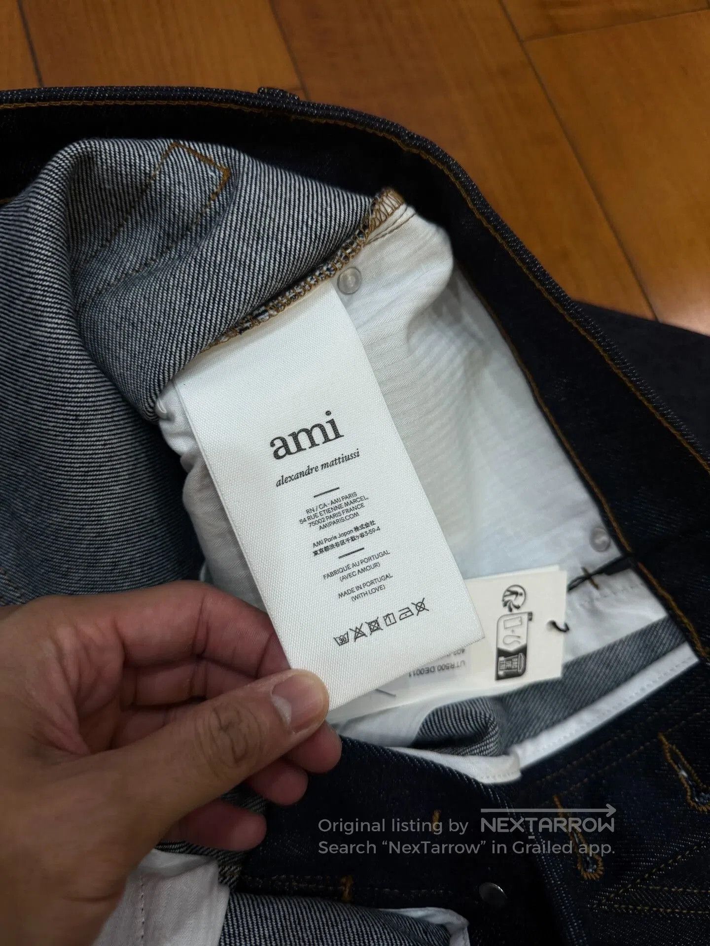 AMI AMI Dark Blue Straight Wide. Size US 31 - 5 Thumbnail