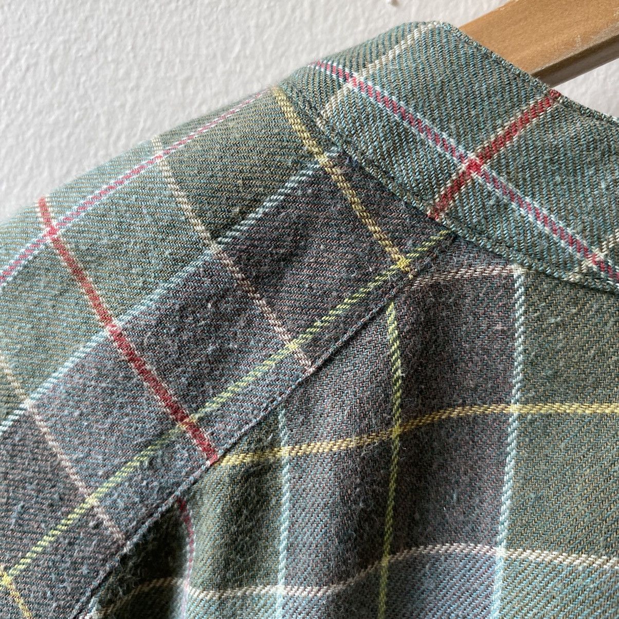 Dior Christian Dior Vintage Green Checkered Long Sleeve Shirt Size M / US 6-8 / IT 42-44 - 8 Thumbnail