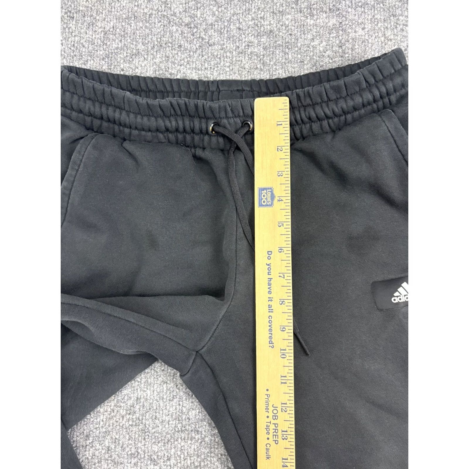 Adidas Adidas Sweatpants Mens Medium Black Fleece Jogger Colorblock Stripe Logo Size US 31 - 4 Thumbnail