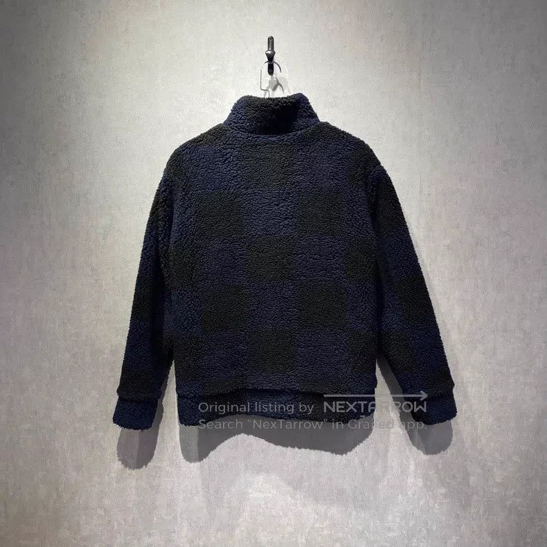 Louis Vuitton Louis Vuitton Black and blue checkerboard teddy jacket Size US S / EU 44-46 / 1 - 2 Thumbnail