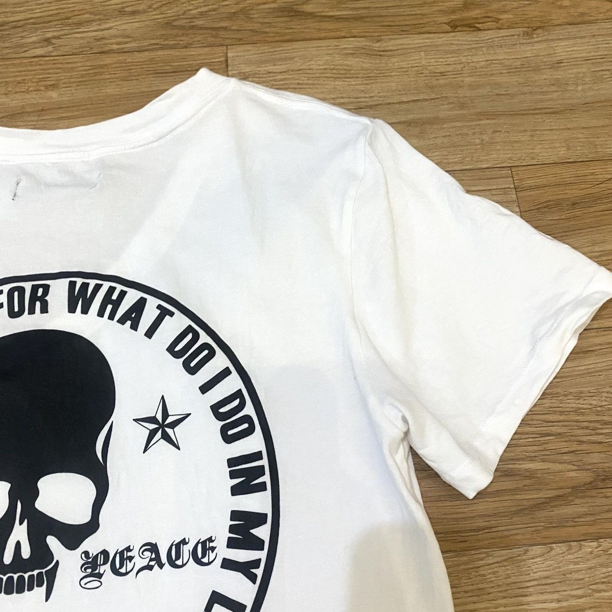 Mastermind Japan × Roen 2000s Roen - Vkei Style Skull T-Shirt White Made in Japan Size US M / EU 48-50 / 2 - 9 Thumbnail