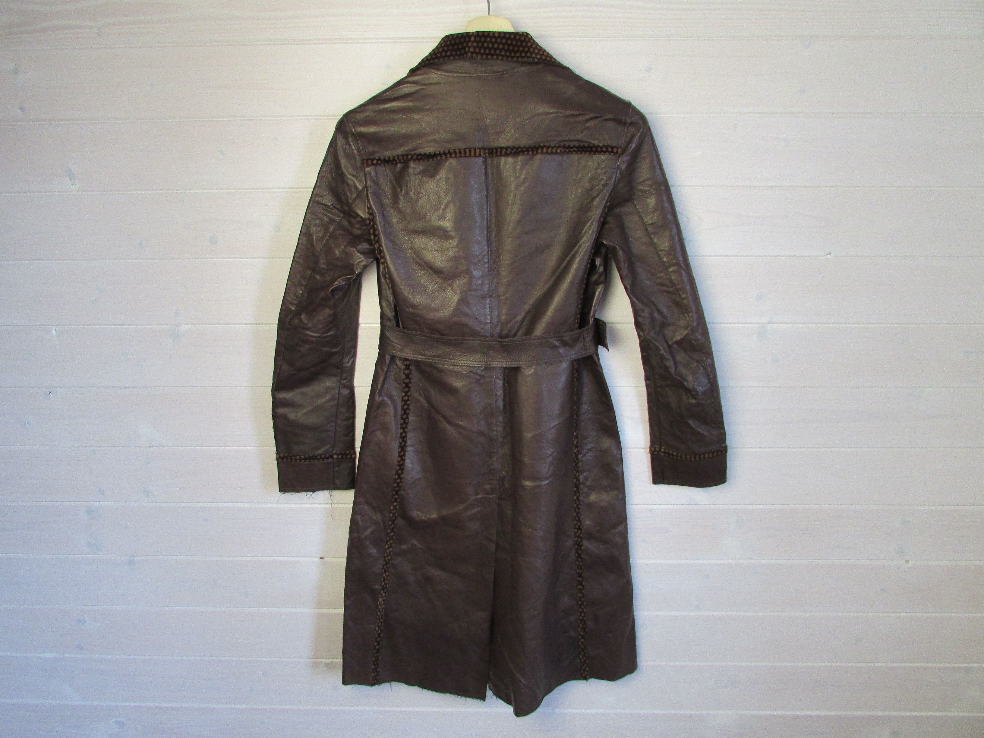 Fendi Fendi Women's Vintage Leather Coat Size XS / US 0-2 / IT 36-38 - 4 Thumbnail