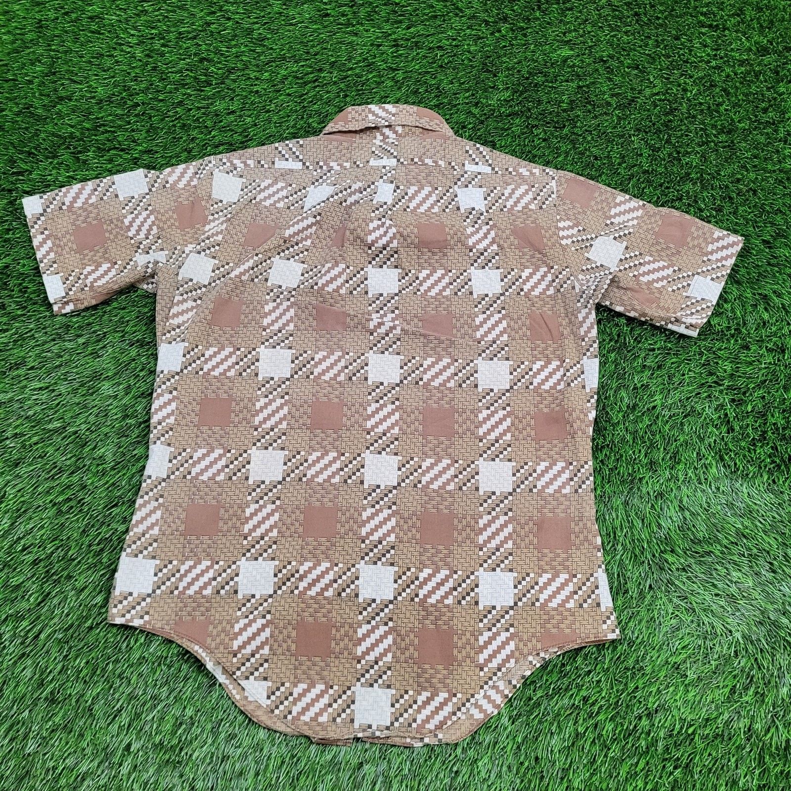 Marlboro Vintage 80s MOD Marlboro Disco Hippie Shirt Medium 21x29 USA Size US M / EU 48-50 / 2 - 2 Thumbnail