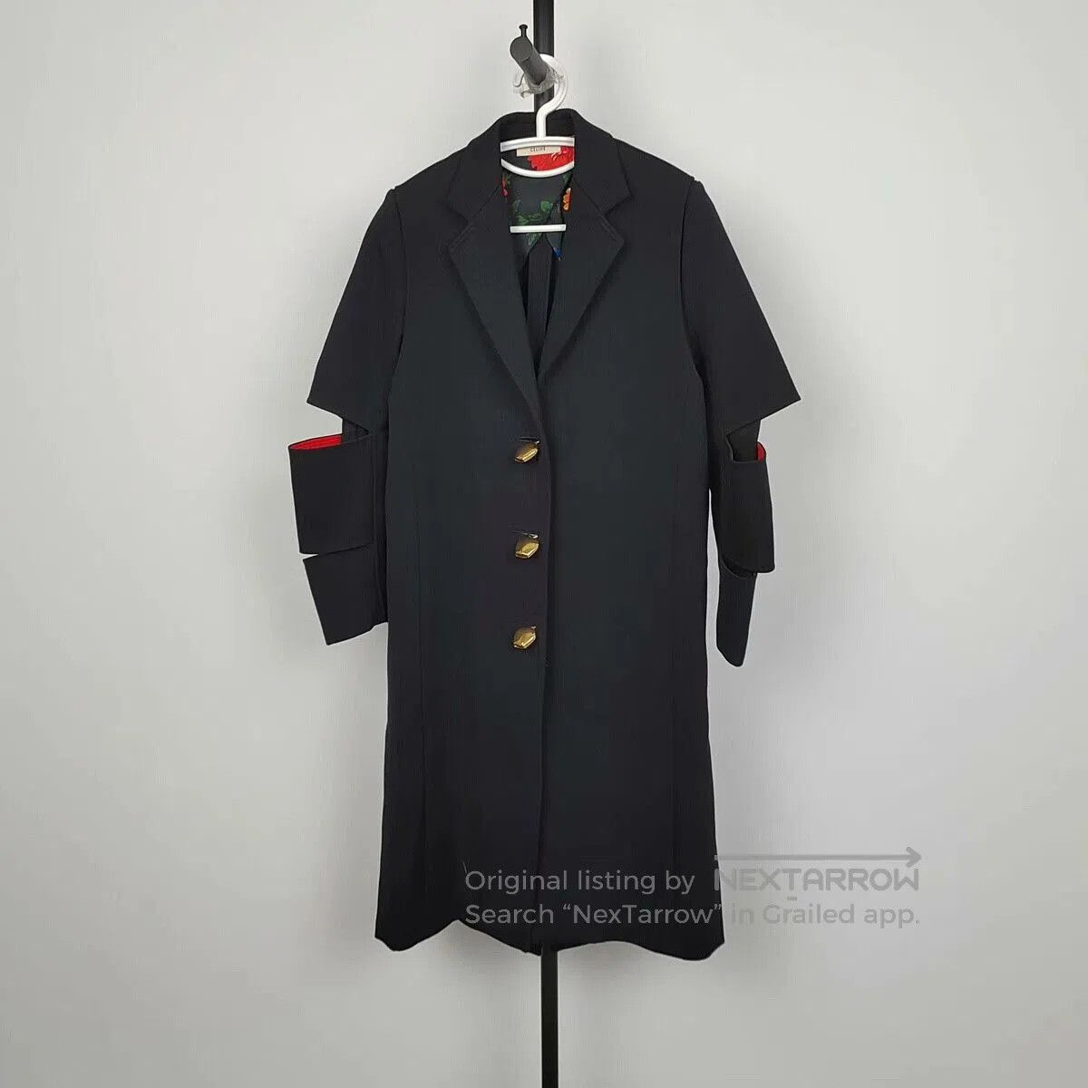 Celine Celine Wool Bell Coat Black. Size XXS / US 00 / IT 34 - 1 Thumbnail