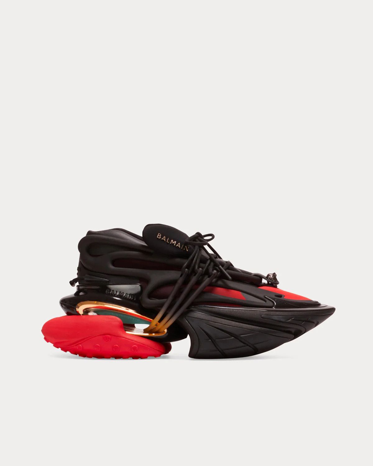 o1s1wg110425 Unicorn Low-Top Sneakers in Black Red