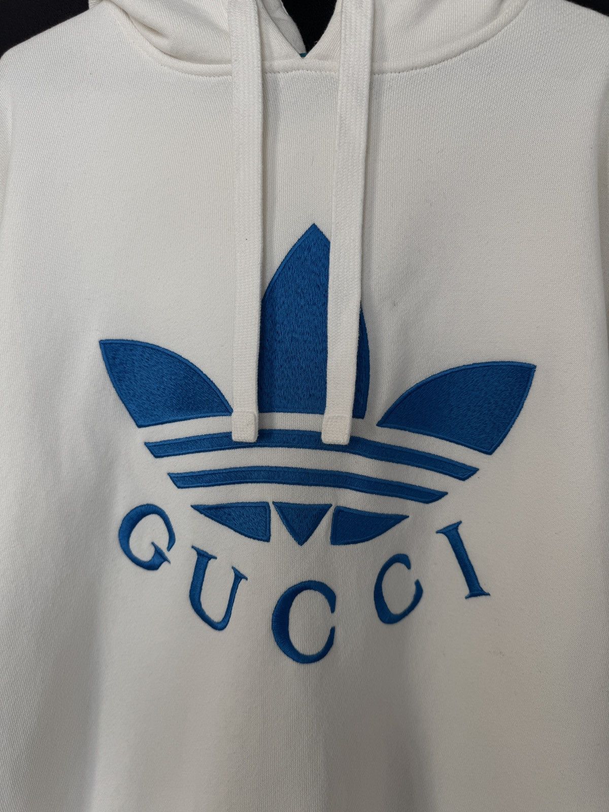 Adidas × Gucci Adids x Gucci Hoodie Big Logo White Size US S / EU 44-46 / 1 - 3 Thumbnail
