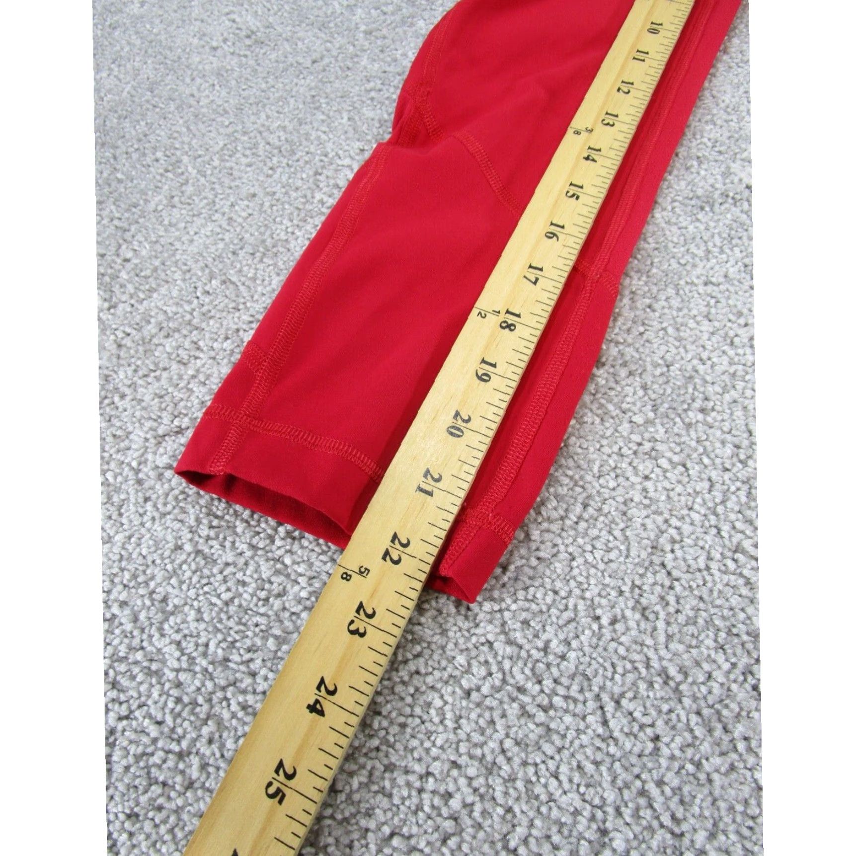 Lululemon Lululemon Womens Leggings Pace Rival Crop Red Running Extra Large XL Size 27" / US 4 / IT 40 - 7 Thumbnail