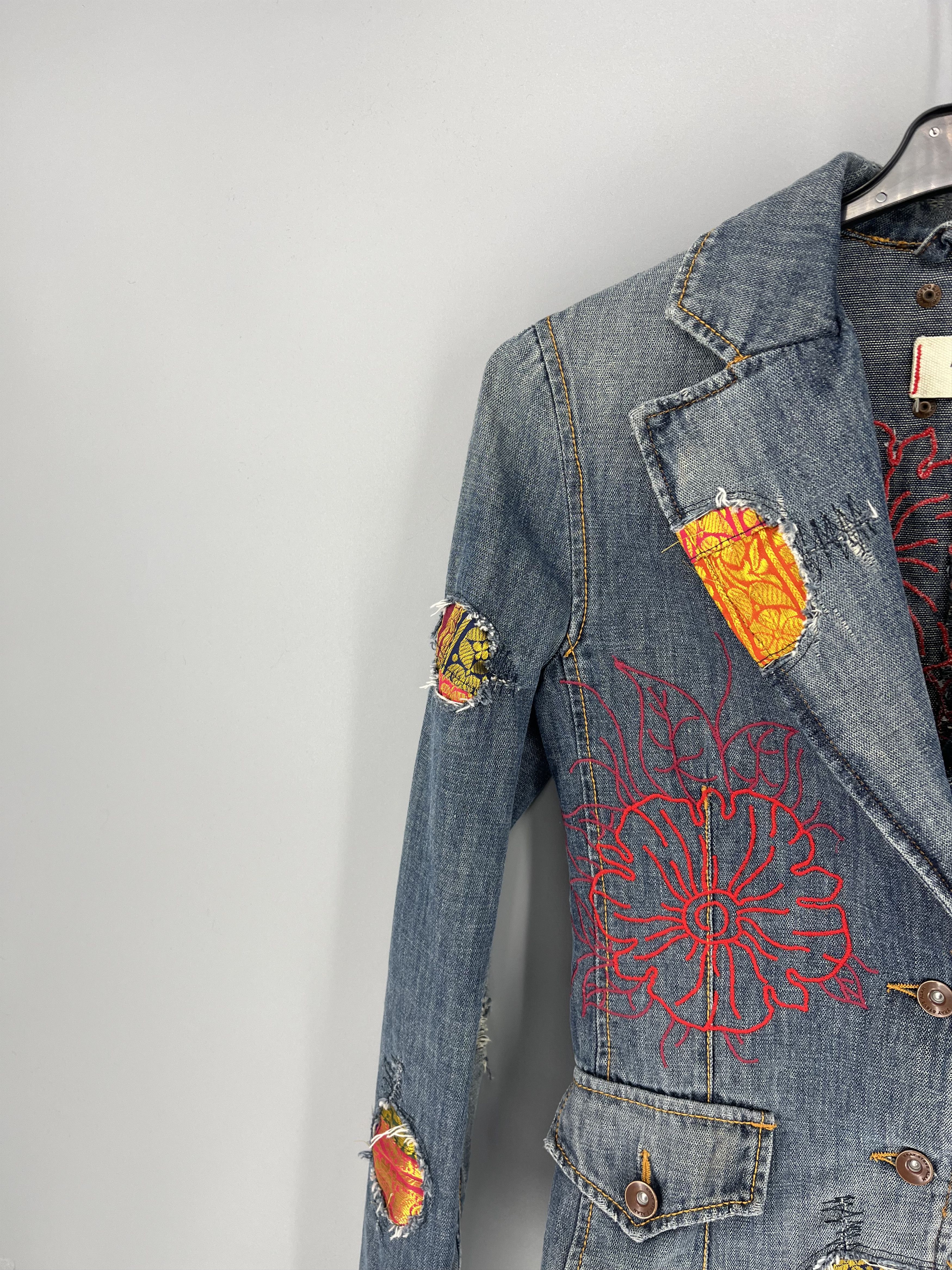 Bray Steve Alan × Japanese Brand Progetti & Prodotti Bray Vintage Y2K Denim Jacket Size S / US 4 / IT 40 - 5 Thumbnail