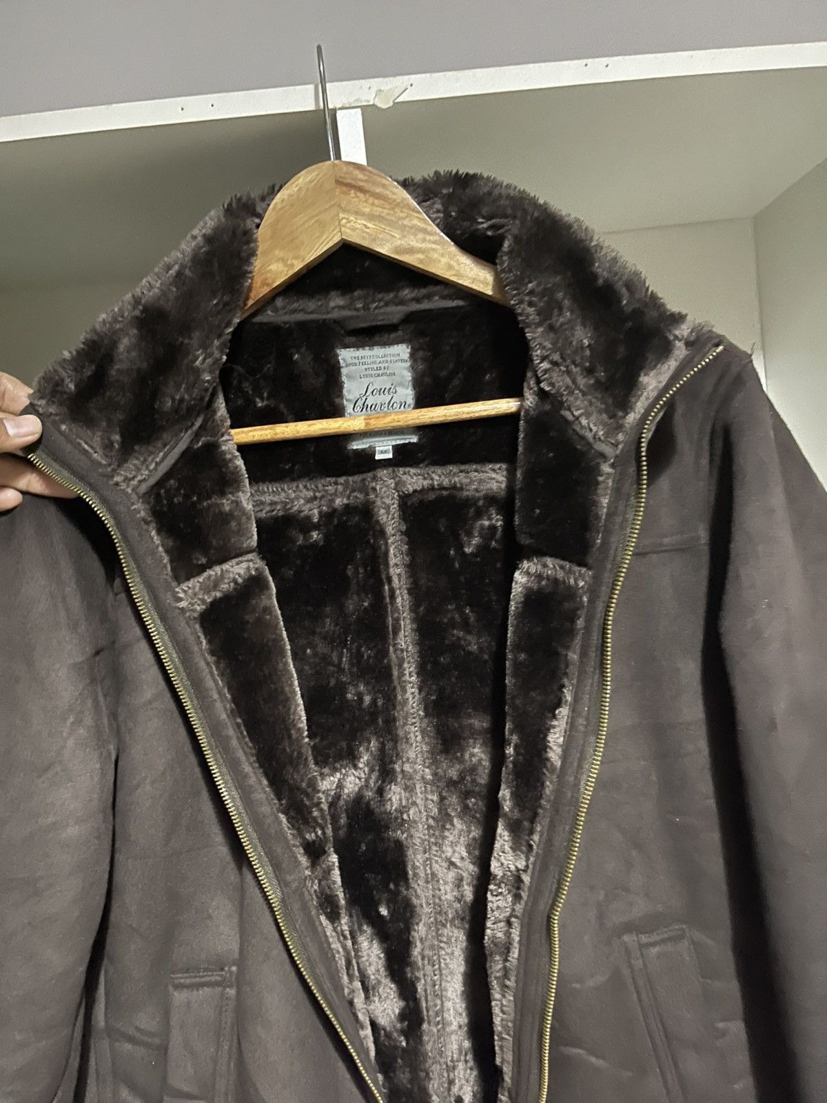 Japanese Brand Louis Chavlon Suede Faux Fur Jacket Size US M / EU 48-50 / 2 - 3 Thumbnail