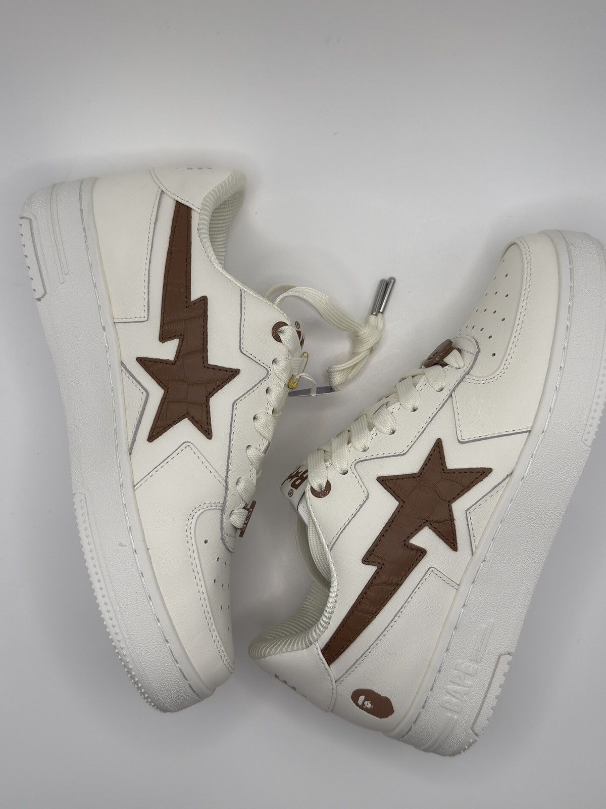 Bape Bape Sta Icon #1 White Brown Croc size 10 Size US 10 / EU 43 - 1 Thumbnail