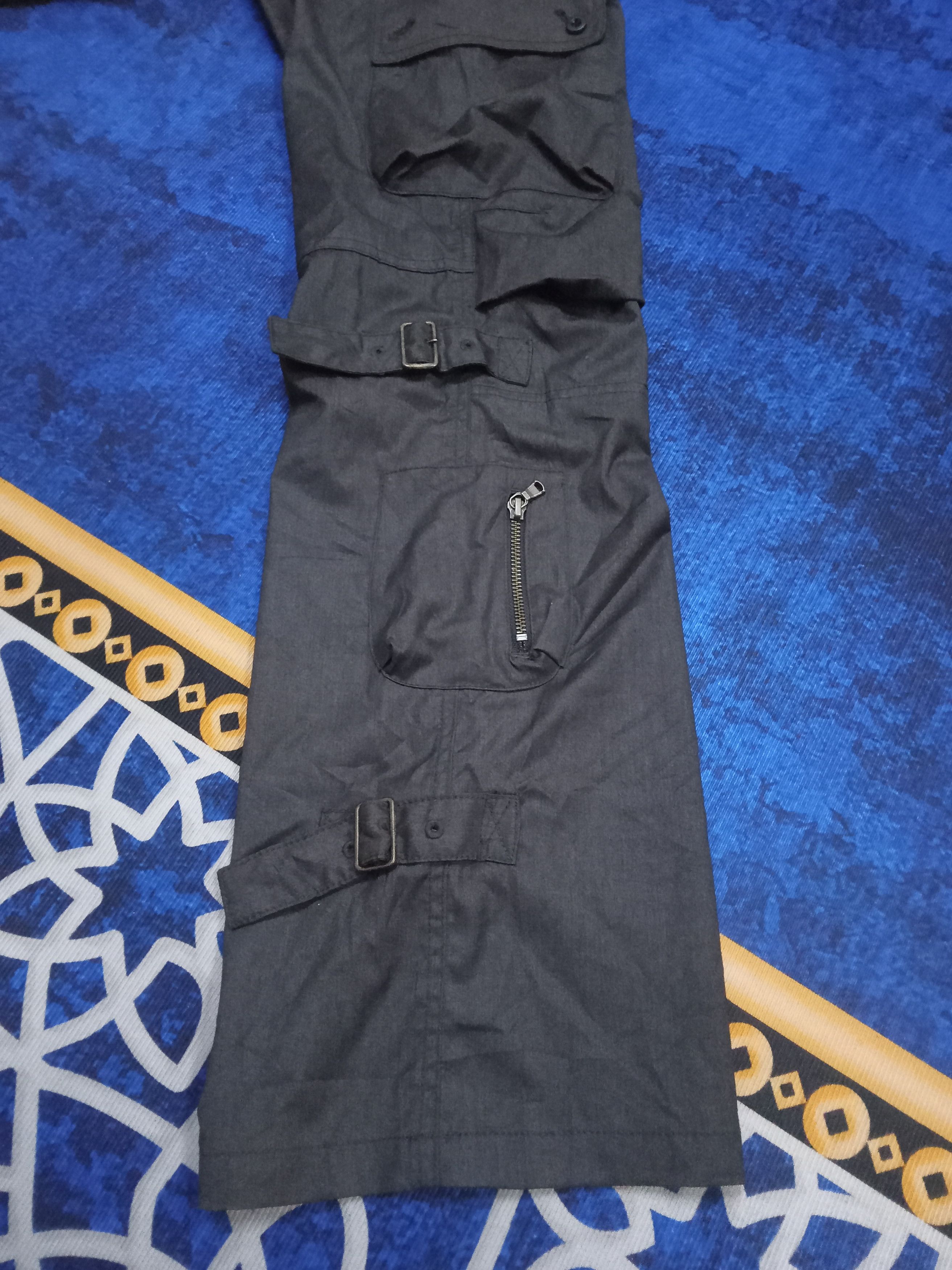Tete Homme Tete Homme Issey Miyake Multipockets Bondage Flare Pants Size US 36 / EU 52 - 8 Thumbnail