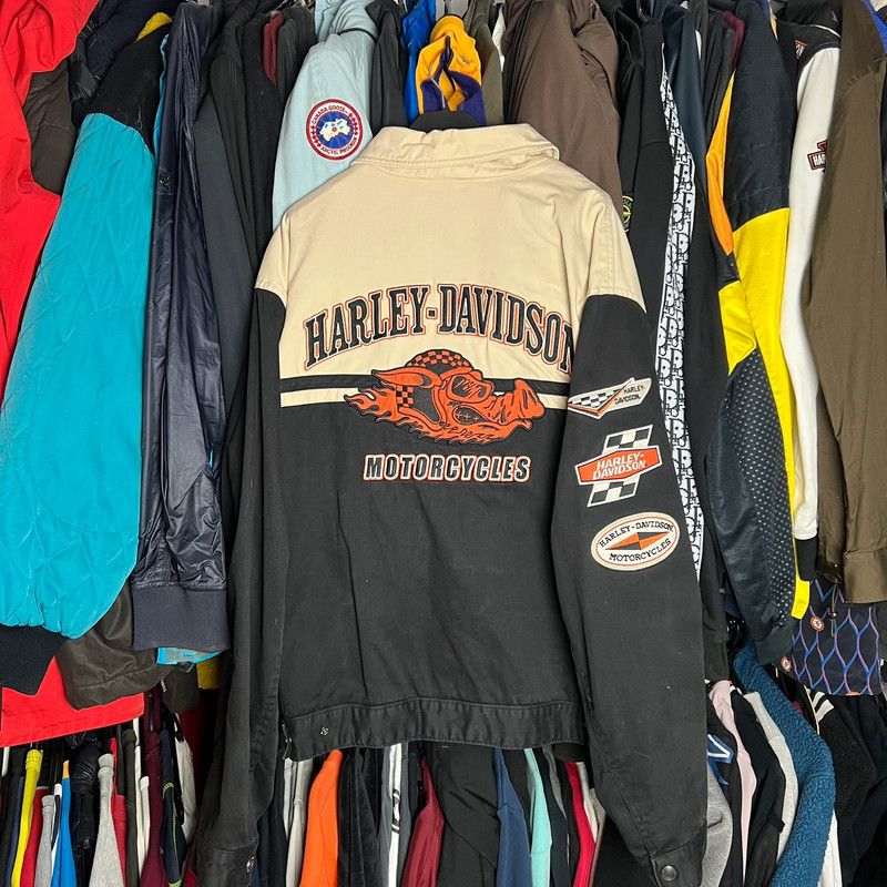 Harley Davidson × Vintage biker jacket Harley Davidson motorcycles L vintage Size US L / EU 52-54 / 3 - 1 Thumbnail