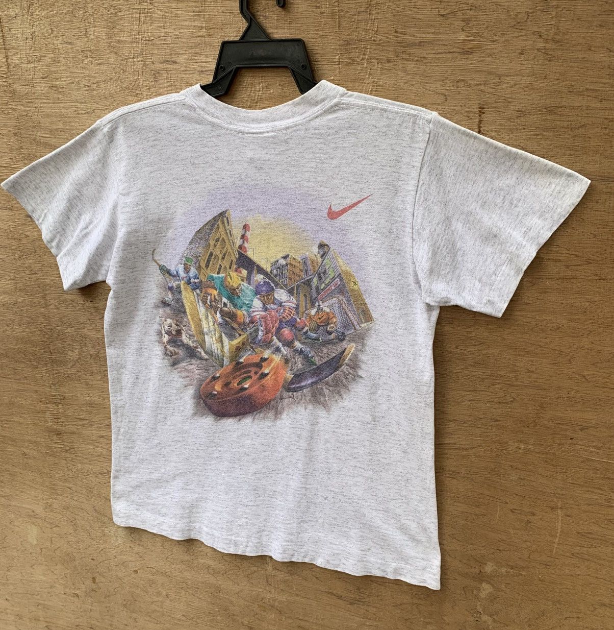 Nike Vintage 90’s Nike Street Hockey T Shirt Size US S / EU 44-46 / 1 - 14 Thumbnail