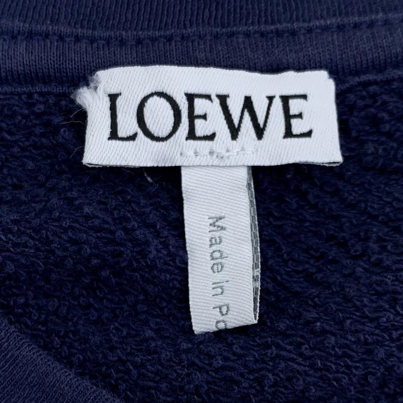 Loewe LOEWE Dark blue logo colored stripe round collar long slee Size S / US 4 / IT 40 - 6 Thumbnail